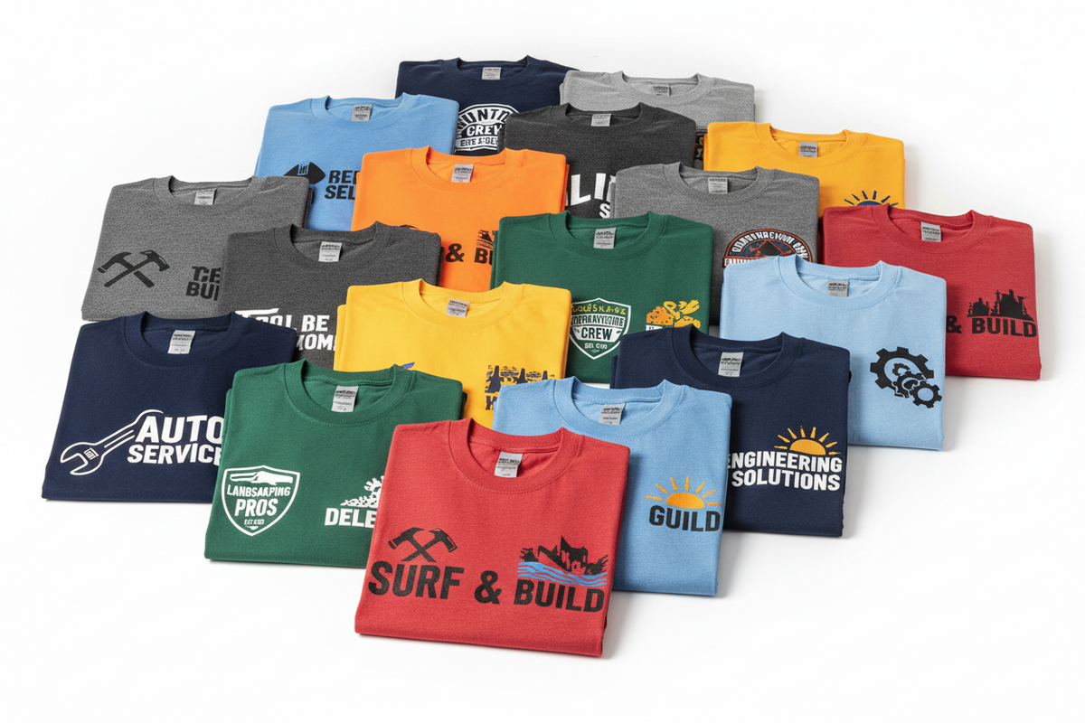 10 PRINTED T-SHIRTS £99 printed or embroidered